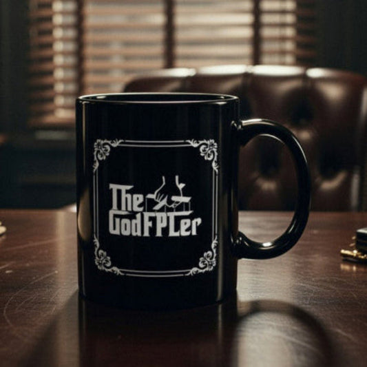 The GodFPLer FPL parody mug, Fantasy Premier League gift