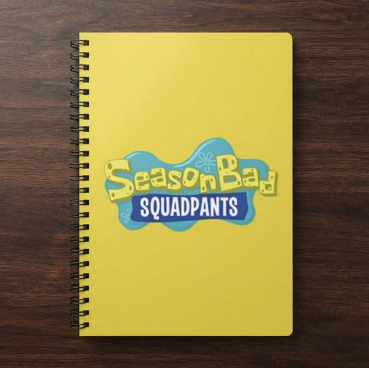 SeasonBad SquadPants FPL parody A5 wirebound notebook, Fantasy Premier League gift