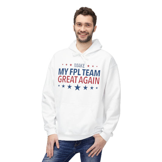 Man wearing a white hoodie with 'New York' text on a white background