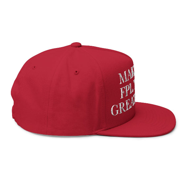 Red cap with a white letter 'A' on a white background
