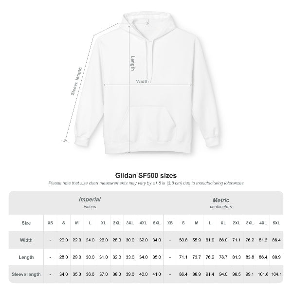 hoodie sizes guide