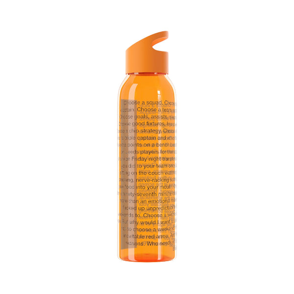 Transferspotting monologue FPL parody water bottle, Fantasy Premier League gift