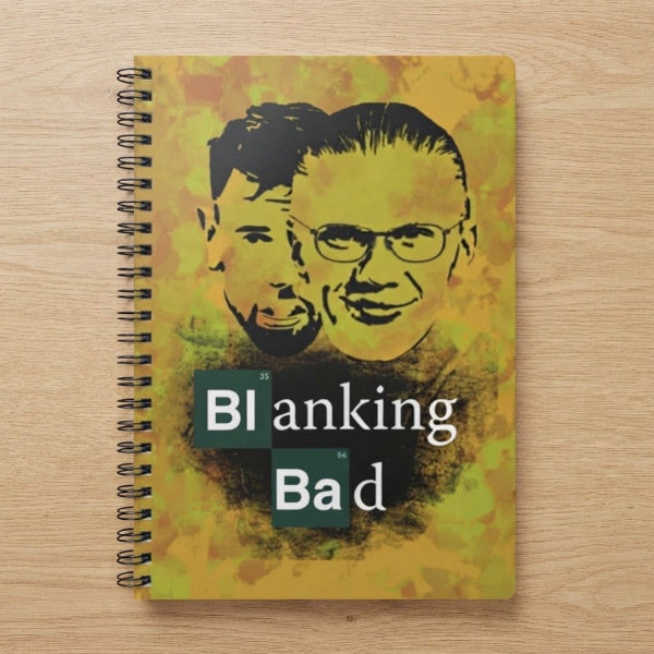 Blanking Bad A5 notebook with Bruno Fernandes and Erling Haaland, Fantasy Premier League gift