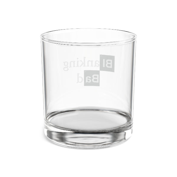 Clear glass tumbler with 'Bialetti' branding on a white background