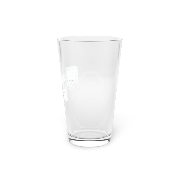 Clear glass on a white background