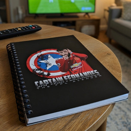 captain fernandes notebook in room