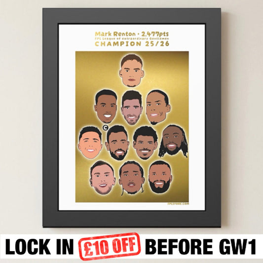 champions xi print