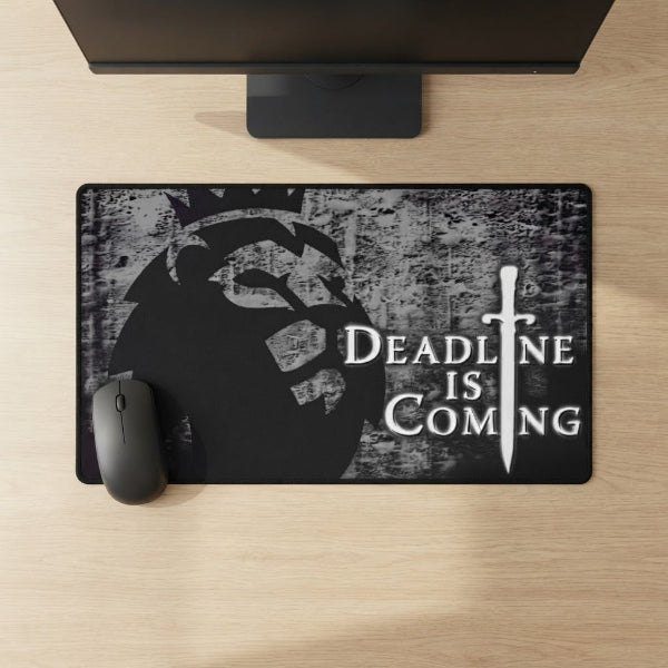 Deadline Is Coming FPL parody desk mat, Fantasy Premier League gift