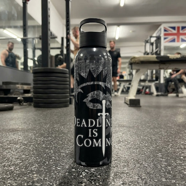 Deadline Is Coming water bottle, Fantasy Premier League gift