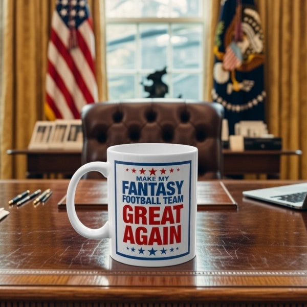 make my fantasy football team great again mug