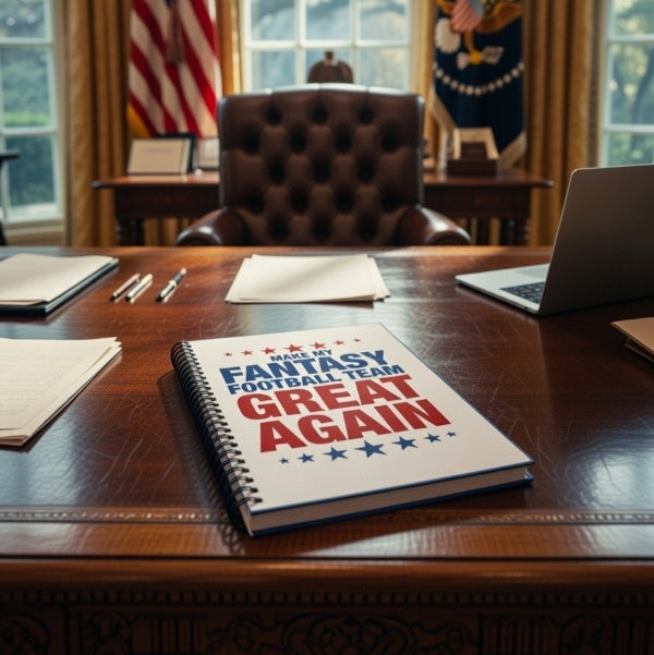 make my fantasy football team great again notebook