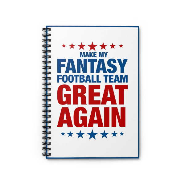 make my fantasy football team great again notebook