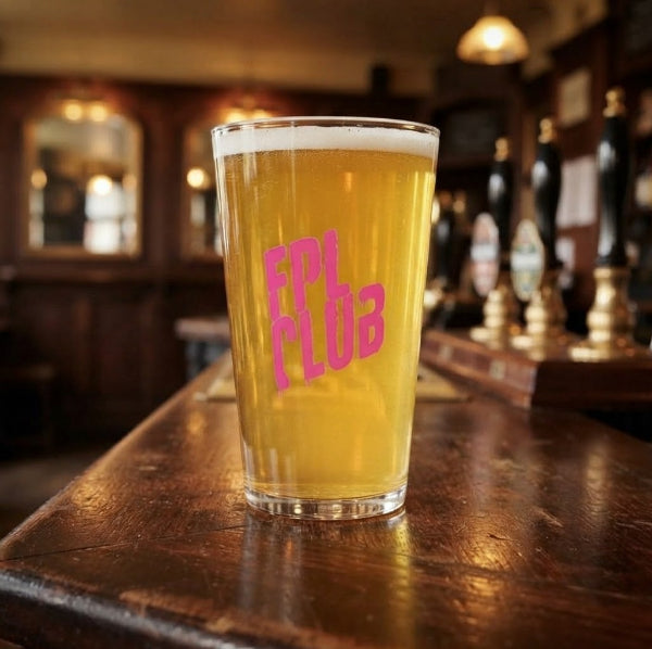 FPL Club Fight Club-inspired parody pint glass, Fantasy Premier League gift
