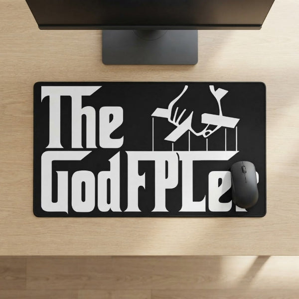 The GodFPLer FPL parody desk mat, Fantasy Premier League gift