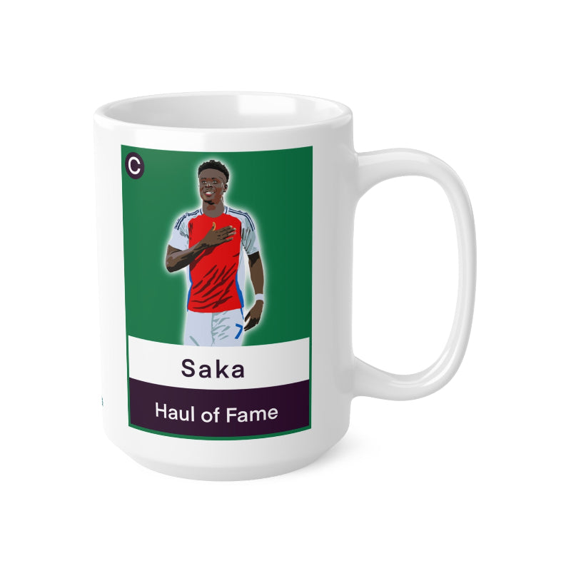 Bukayo Saka FPL Haul of Fame mug 15oz