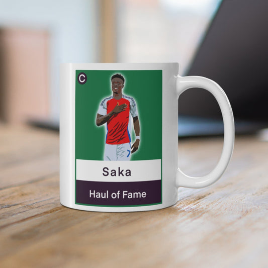 Bukayo Saka Haul of Fame FPL mug