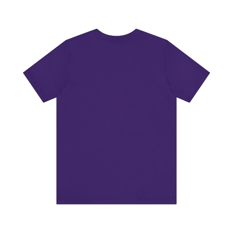 Purple t-shirt on a white background