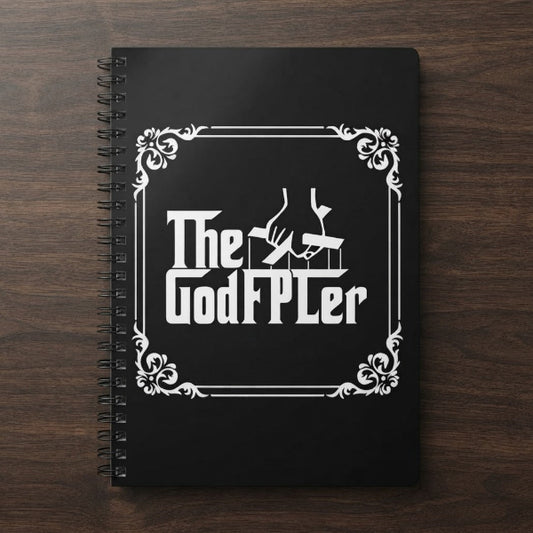 The GodFPLer FPL parody A5 wirebound notebook, Fantasy Premier League gift