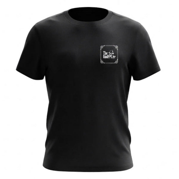 The GodFPLer black FPL parody t-shirt, Fantasy Premier League gift