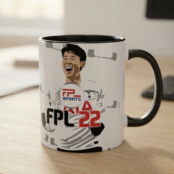 Heung-min Son FPL 22 FIFA-style cover mug, Fantasy Premier League gift