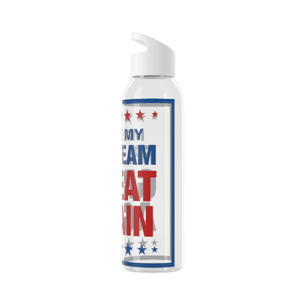 Make My FPL Team Great Again slogan parody water bottle, Fantasy Premier League gift