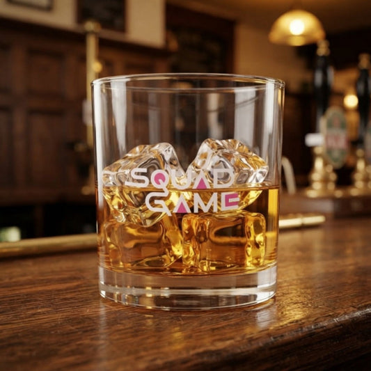 Squad Game FPL parody rocks glass, Fantasy Premier League gift