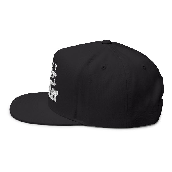 Black cap with 'Freedom' embroidery on a white background