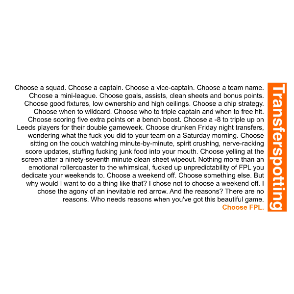 Text on a white background with Transferspotting logo on the right.