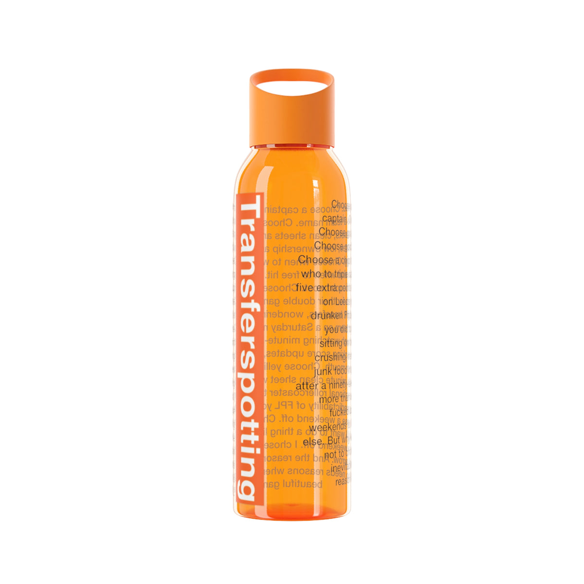 Transferspotting monologue FPL parody water bottle, Fantasy Premier League gift